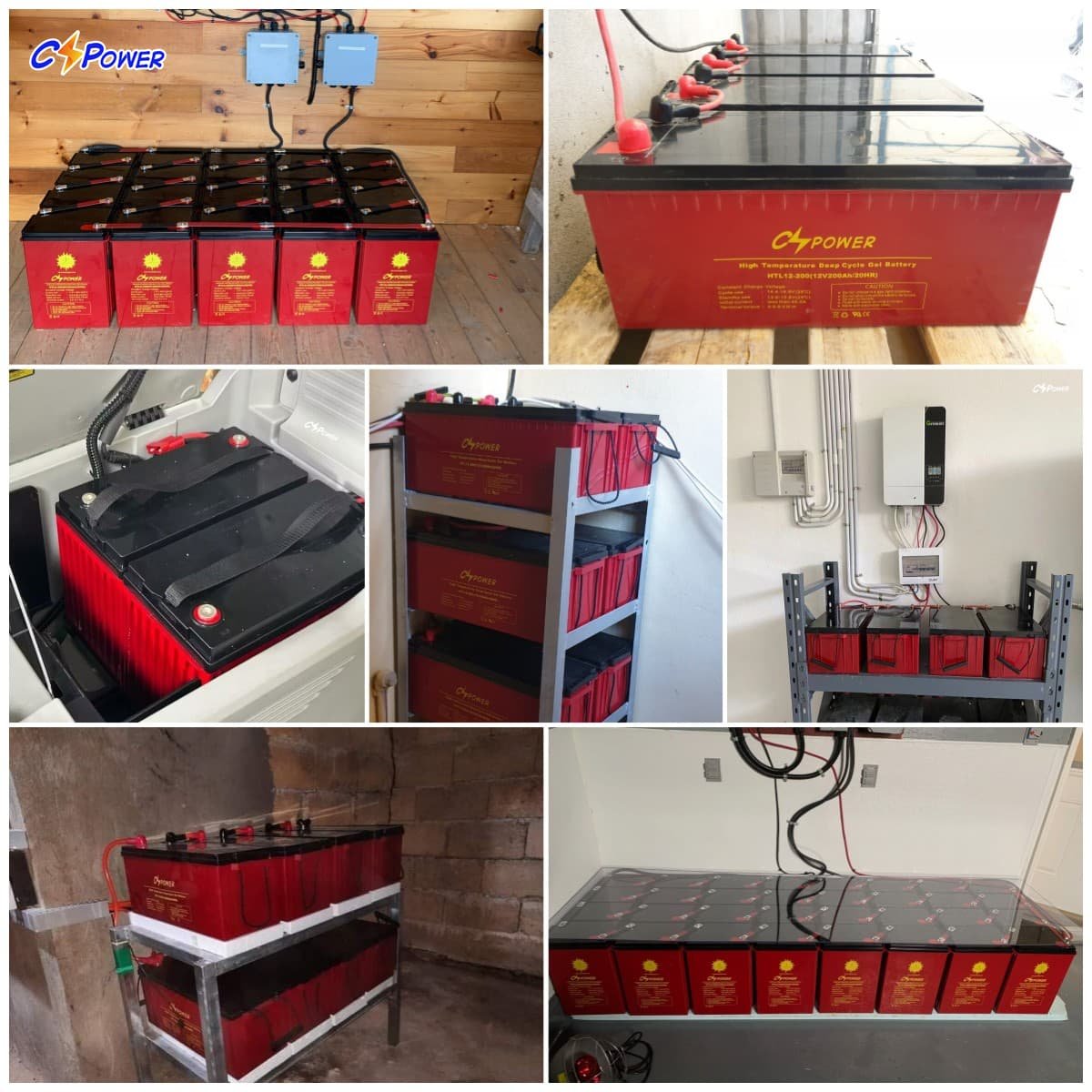 CSPower 12V 200Ah Long life GEL solar battery for motorcycle, scooter China supply VS: FULLRIVER HTL12-200 ZYL