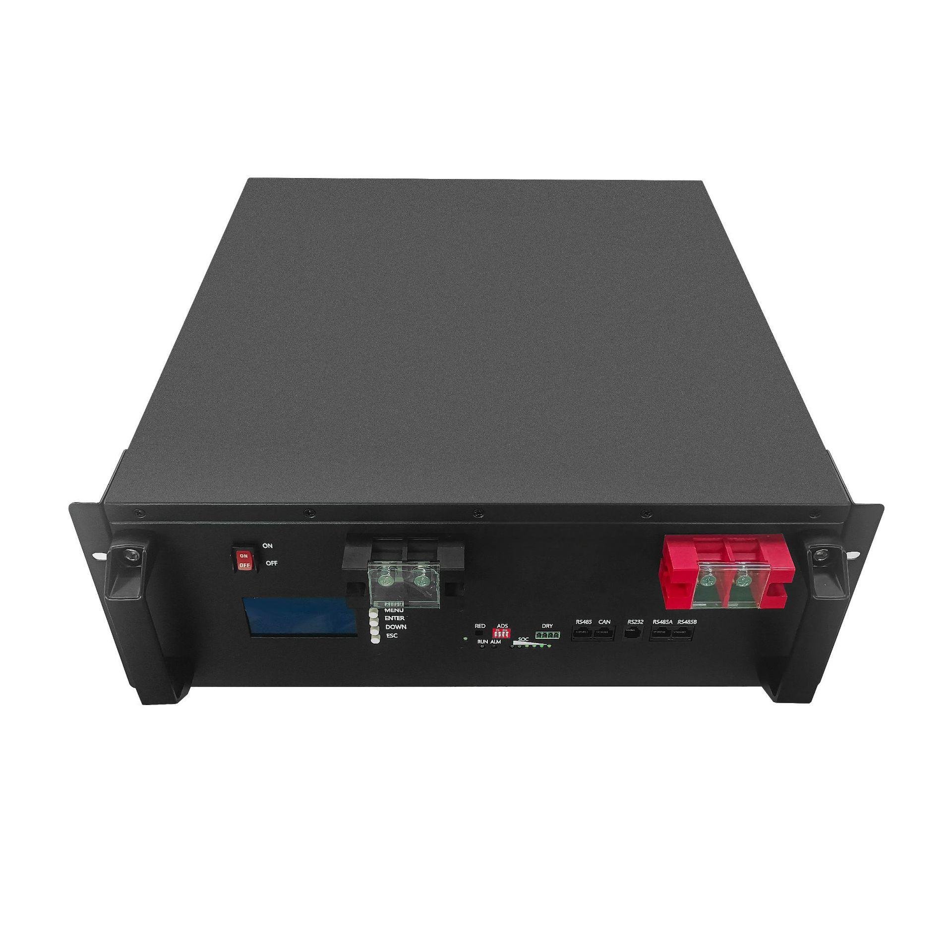 Solar Lithium Ion Battery 48v 100ah 200ah Bateria Prismatic Lifepo4 Battery Cell Bms Rack Mount Lifepo4 Battery