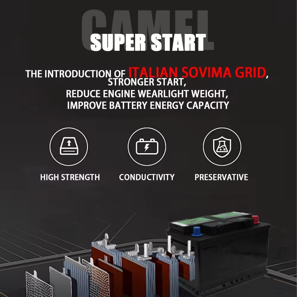 New Product Durable European Trucks Automobile Starter MF58043 12v 100Ah 200Ah Lead Acid Car Battery Auto Lead Acid Batteries