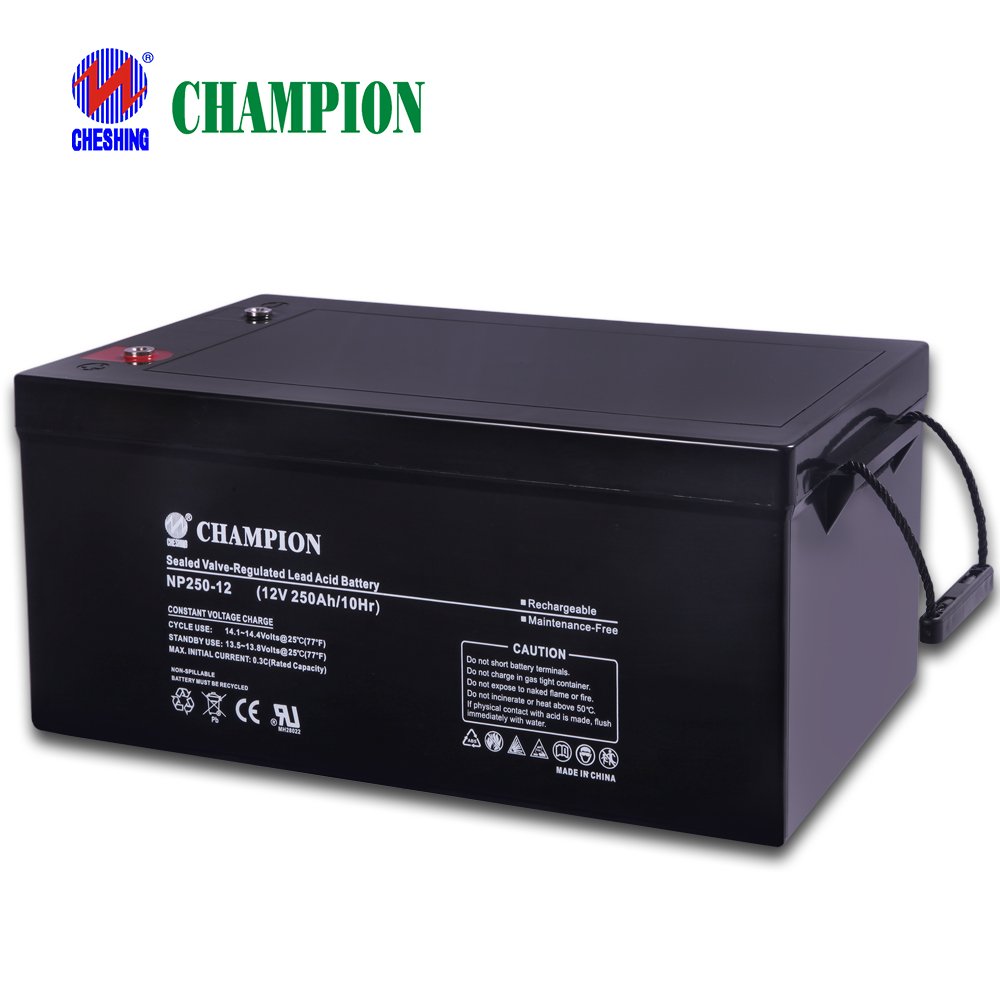 Champion Gel/agm/ Deep Cycle Solar Batteries 12v 250ah Ups Inverter Charger Battery 2V 6V 12v 80ah 100ah 200ah