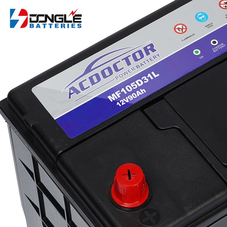 Dongle Rechargeable Maintenance Free Vehicles Starter SMF 105D31L 12v 90ah Lead Acid Battery