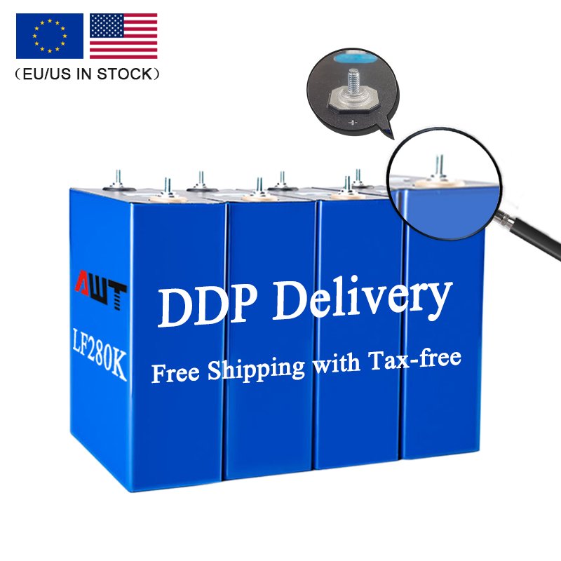 3.2v 280ah lifepo4 battery cells LF280K 12v 32v 100ah 24v 48v 100ah 200ah bms 24v 280ah for solar panel energy storage