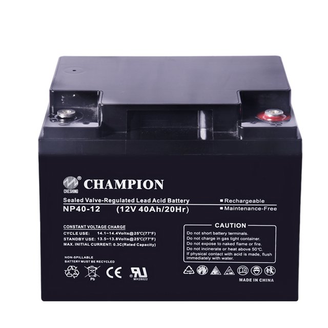 CHESHING CHAMPION Sealed LEAD ACID AGM Battery 12V 40Ah Lead Acid Vrla Ups Deep Cycle Battery long service life