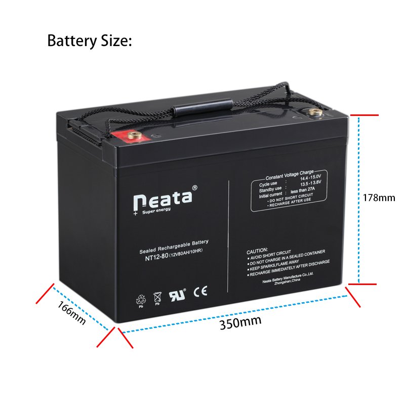 Lead Acid Batteries AGM 12v 80ah Amp Deep Cycle Battery Solar Batteries for UPS Systems