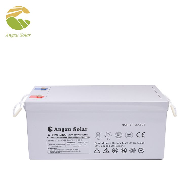 GEL Battery 12V 250Ah Deep Cycle Lead Acid Batteries For Solar System Storage Battery