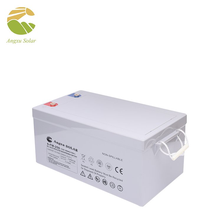 GEL Battery 12V 250Ah Deep Cycle Lead Acid Batteries For Solar System Storage Battery
