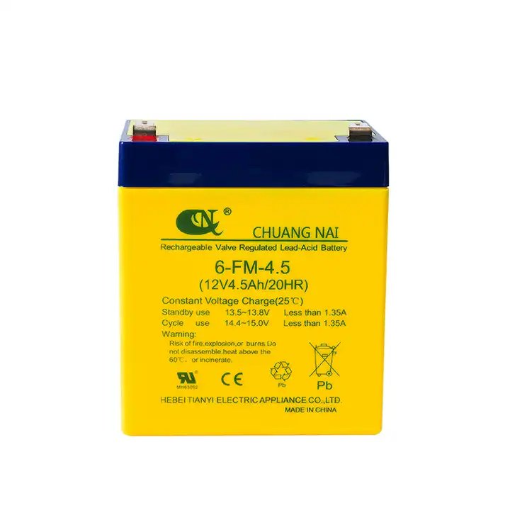 TIANYI Rechargeable Battery Lead-Acid Battery 12v 4.5ah 20hr For Kids Electric Vehicle Ups Audio