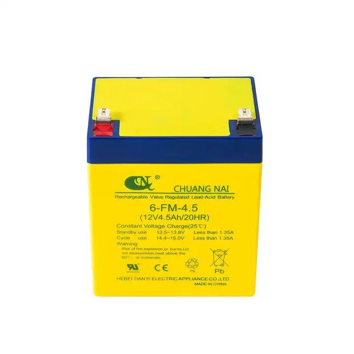 TIANYI Rechargeable Battery Lead-Acid Battery 12v 4.5ah 20hr For Kids Electric Vehicle Ups Audio