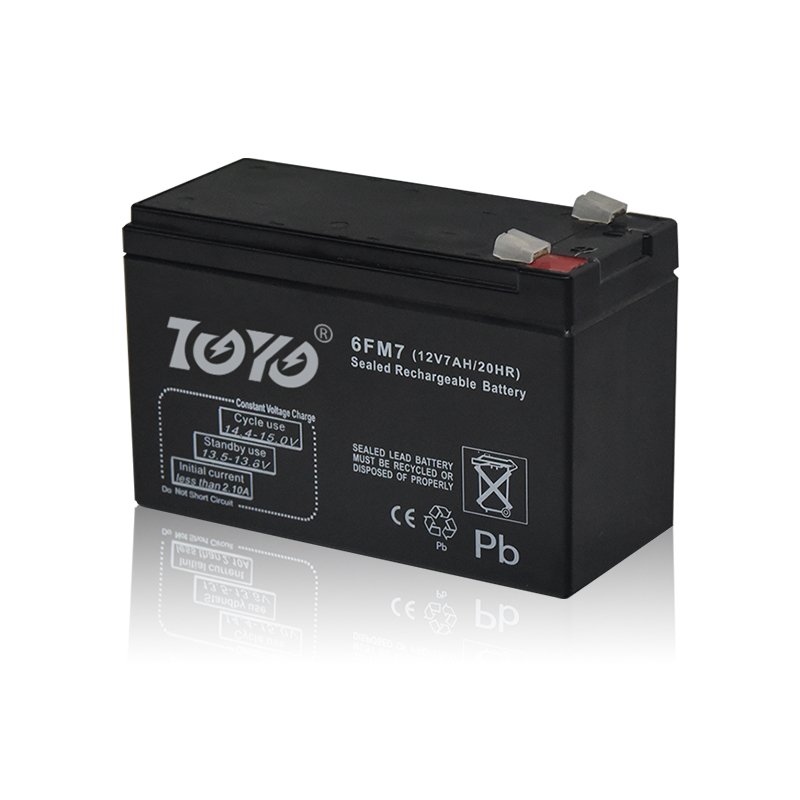 TOYO 12V 7Ah UPS Long Life Deep Cycle AGM Rechargeable Solar Storage Sealed Lead Acid Battery