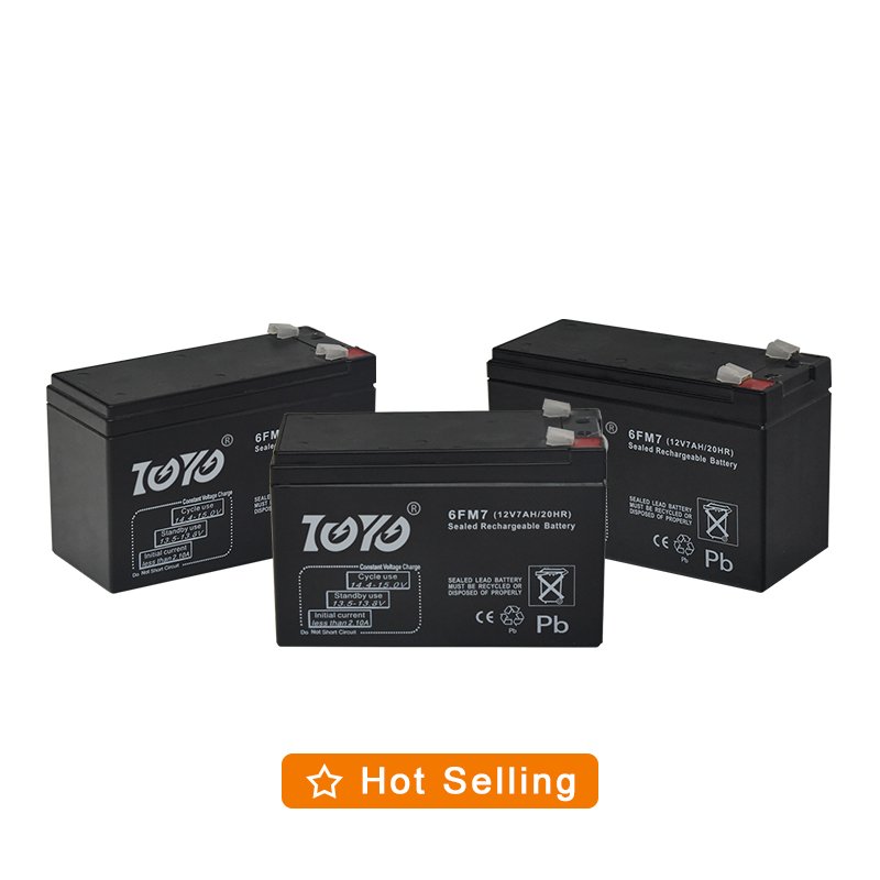TOYO 12V 7Ah UPS Long Life Deep Cycle AGM Rechargeable Solar Storage Sealed Lead Acid Battery