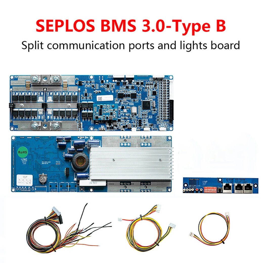 3.0 Seplos smart Inverter BMS 8S 13S 14S 15S 51.2V 50A 100A 150A production li-io Lifepo4 battery seplos 3.0 16S 48V 200A BMS