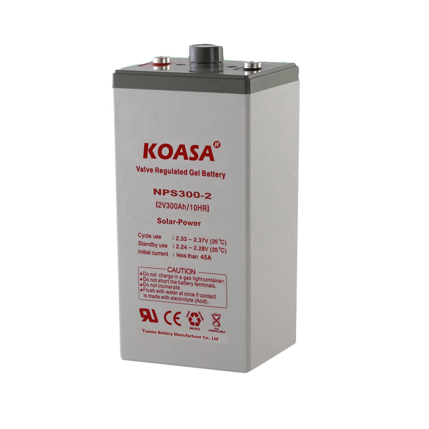 Long Service Life KOASA 12V40AH NPS40-12 Lead Acid Battery AGM Battery For Home Appliances