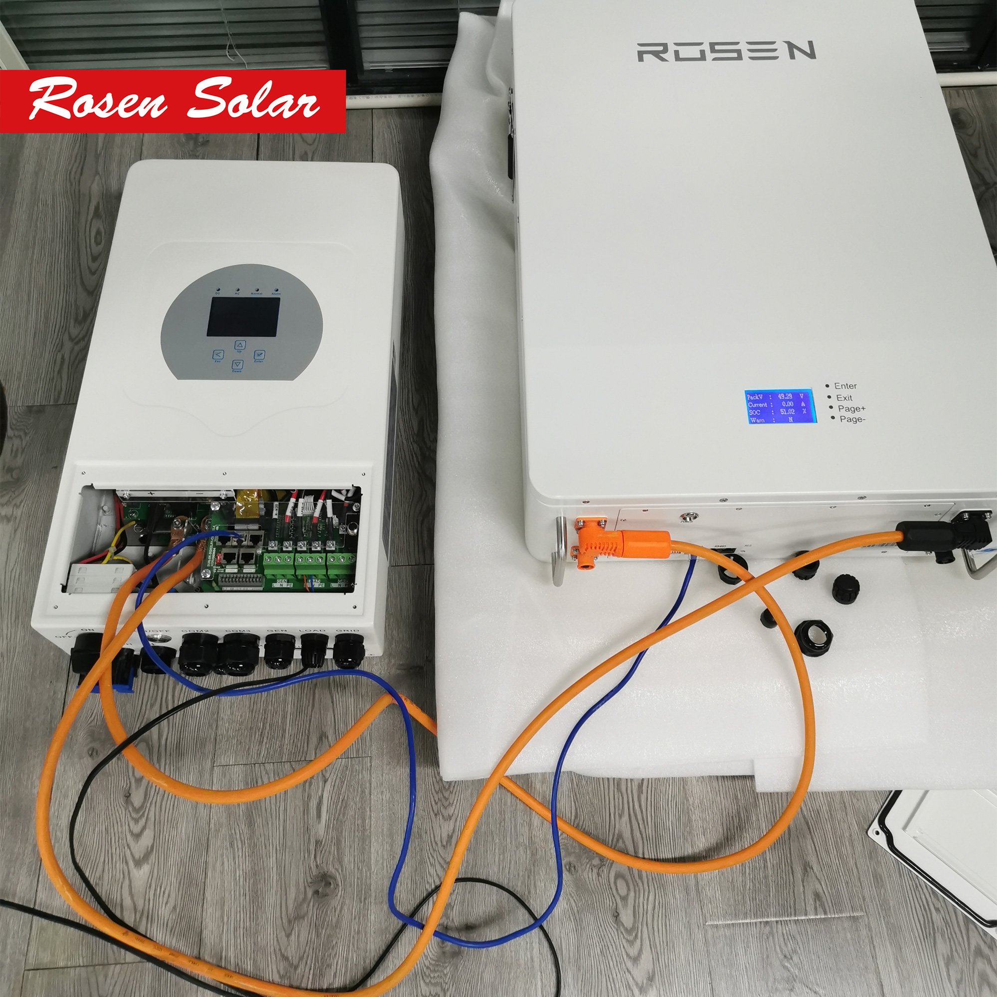 Rose Solar Battery lifepo4 200ah 10kwh pv photovoltaic With BMS Communication