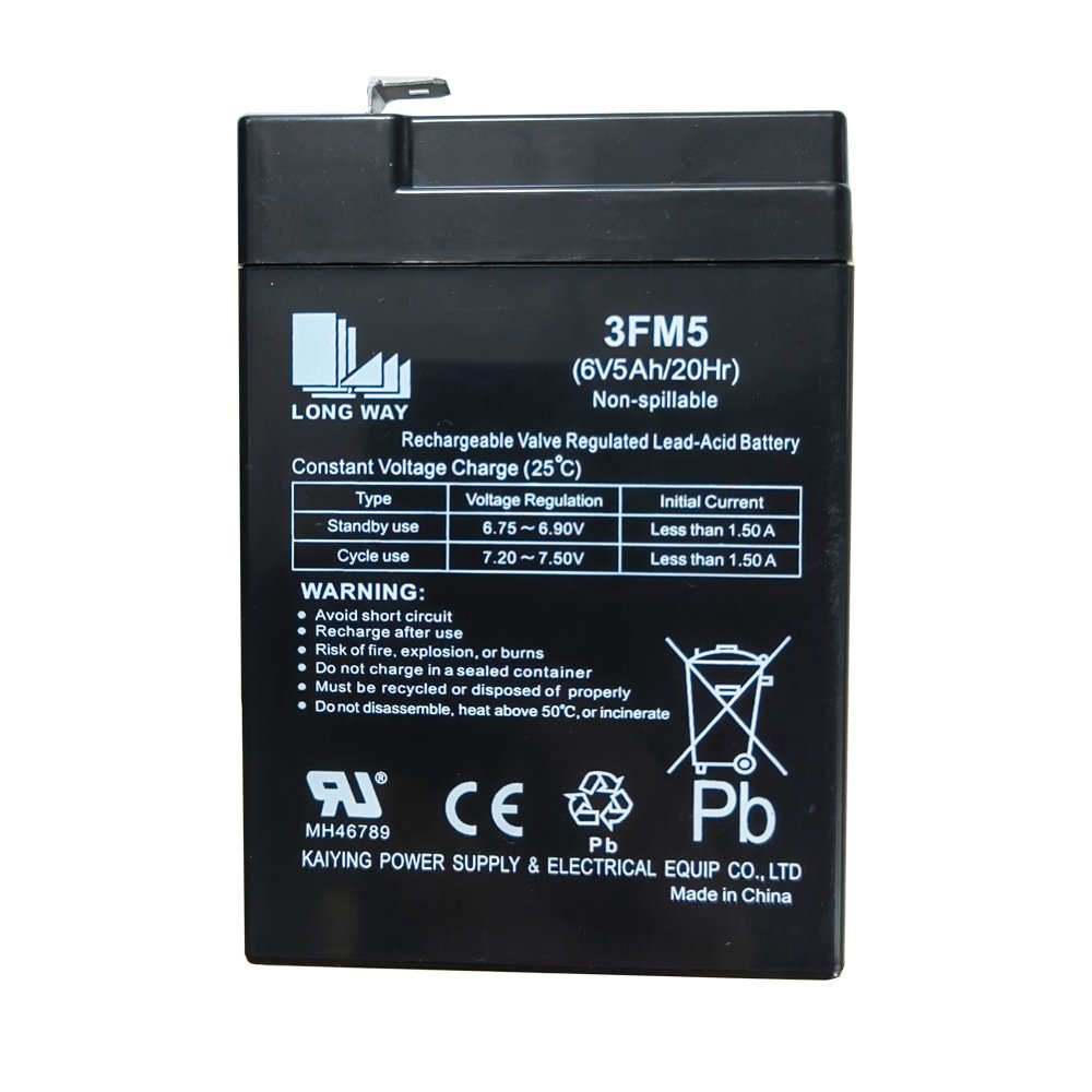 6V 5Ah AGM electrical toy cars, strollers and scooters VRLA batteries for OEM