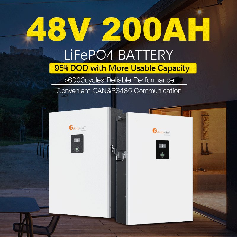 felicitysolar batterie solaire lithium 200ah lithium iron phosphate battery bms for lithium ion battery pack