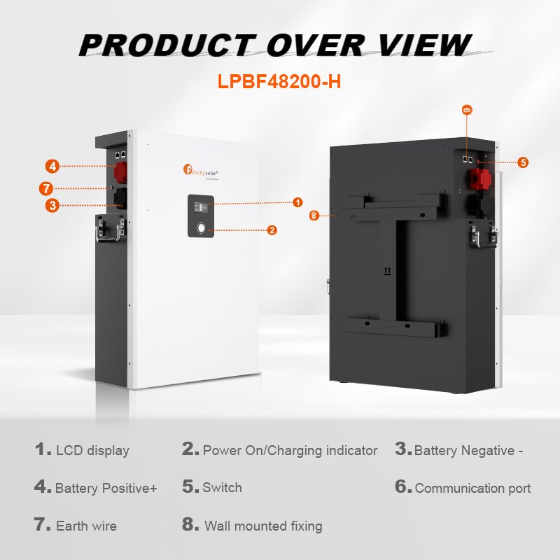 felicitysolar batterie solaire lithium 200ah lithium iron phosphate battery bms for lithium ion battery pack