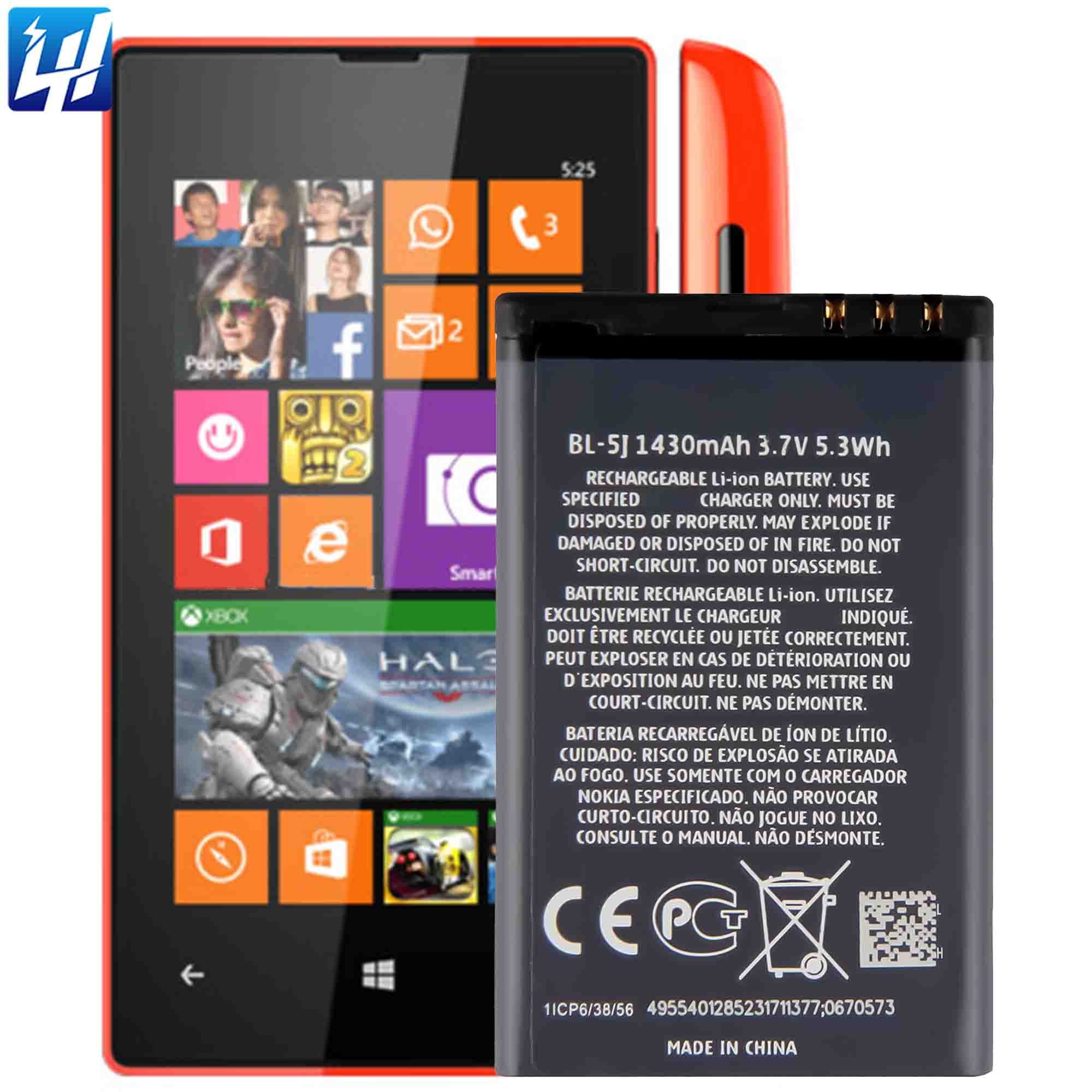 BL-5J 5800 5230 5233 5235 n900 x6 Lumia 520 521 RM-917 525 530 mobile phone battery for Nokia RM 1017
