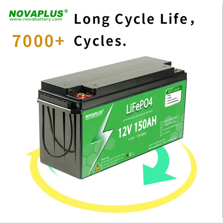 Nova 7000 Cycles prismatic lifepo4 battery 12v 150ah solar battery bank cleaning robot machine for solar panel