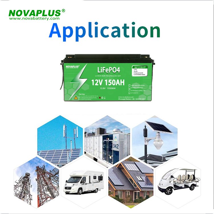 Nova 7000 Cycles prismatic lifepo4 battery 12v 150ah solar battery bank cleaning robot machine for solar panel