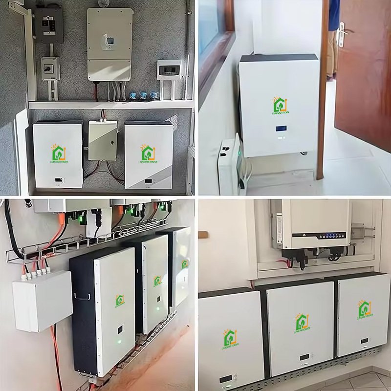 Lifepo4 Battery Pack 48v 100ah 200ah 5Kwh 10kWh Powerwall Home Solar Storage Lithium Ion Batteries