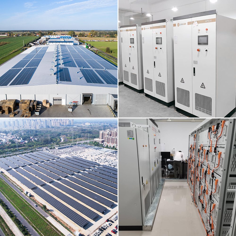 Sunark Complete Set Solar Energy System 400Kva 450 Kva 500Kva Commercial Industrial Use Hybrid Solar System