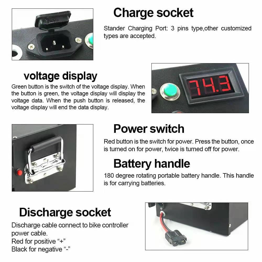 electric car forklift lithium ion battery 48v 60v 72v 100ah 120ah lifepo4 60 volt lithium battery pack