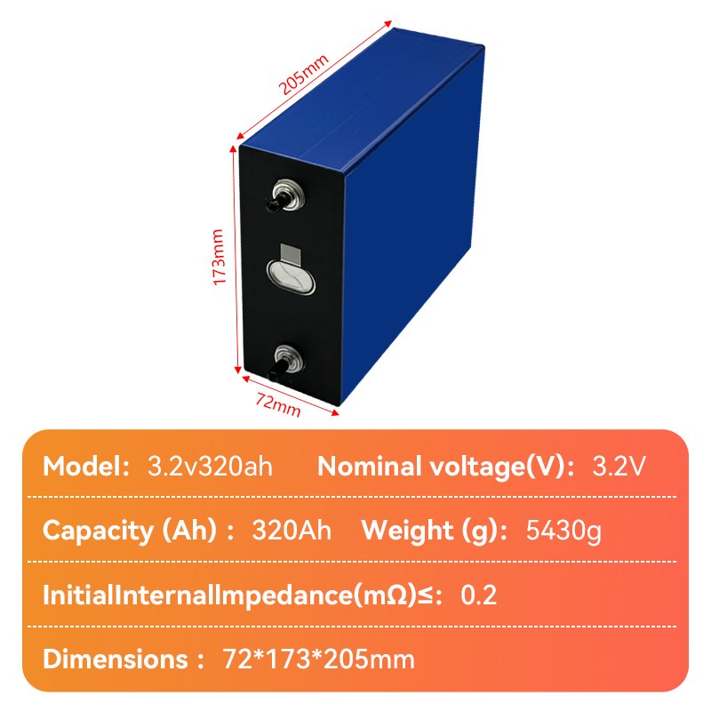3.2v 200Ah 280Ah 300ah 310 320ah 340ah house system car lifepo4 packs solar lithium energy storage battery lithium ion batteries