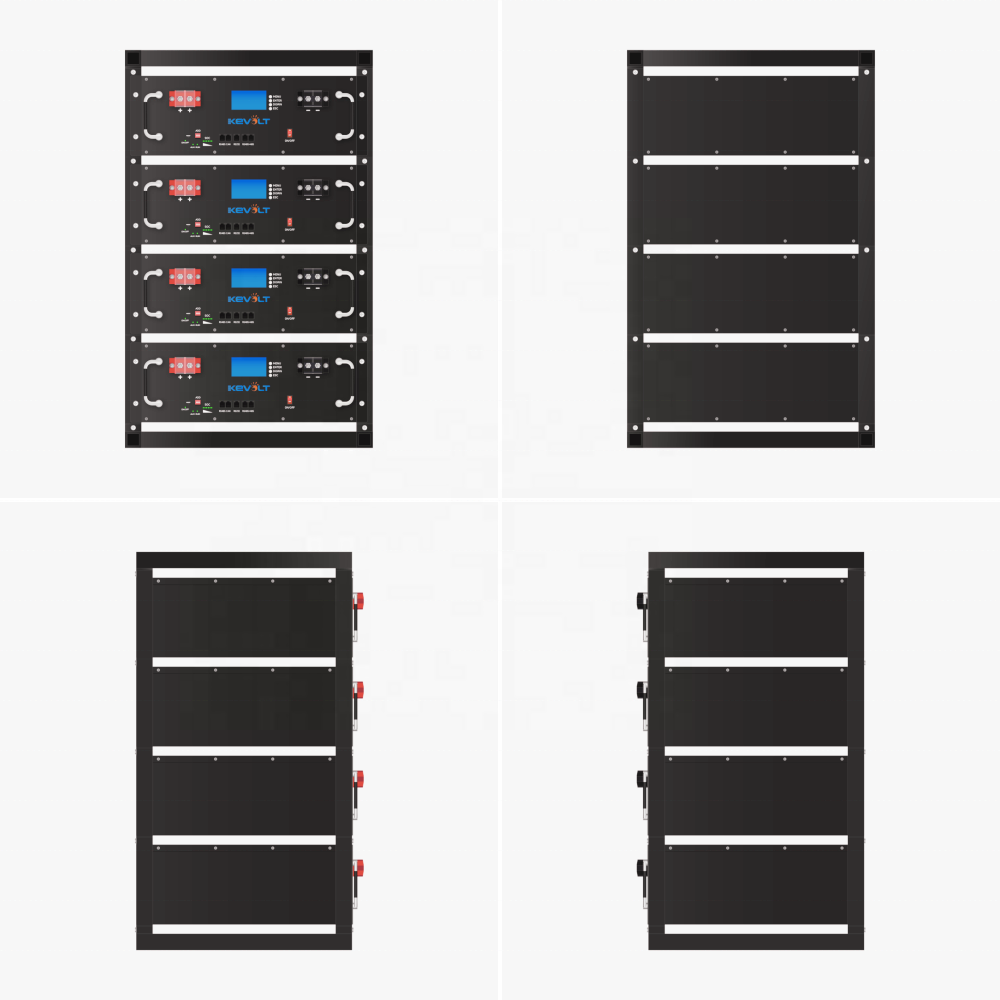 KEVOLT Rack Lithium Battery 48V 100AH 200AH Module Pack Lifepo4 Battery Deep Cycle 5KWH 10KWH Energy Storage System