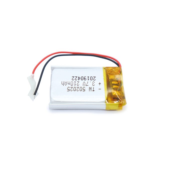 Rechargeable lithium ion battery cell 502025 3.7v 210mah li ion battery with PCM