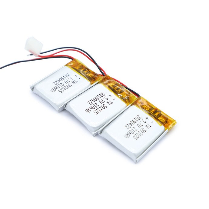 Rechargeable lithium ion battery cell 502025 3.7v 210mah li ion battery with PCM