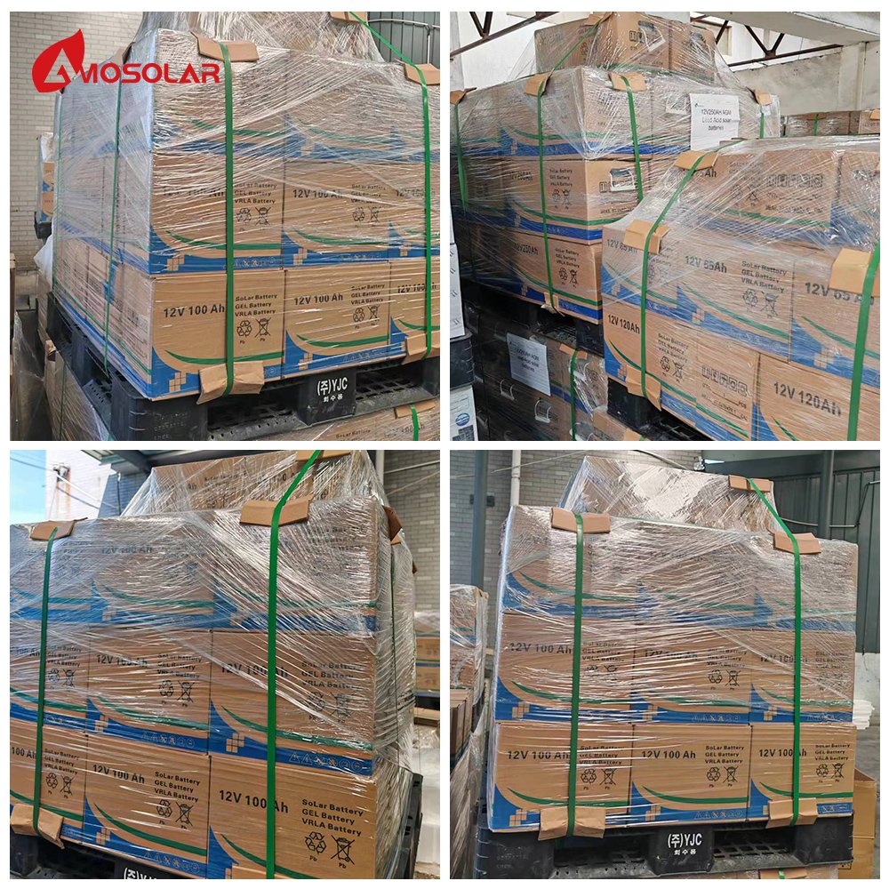 Amosolar Lead Acid Battery 12V 100Ah/200Ah Gel Battery for Solar PV Energy Storage System and Inverter Applications