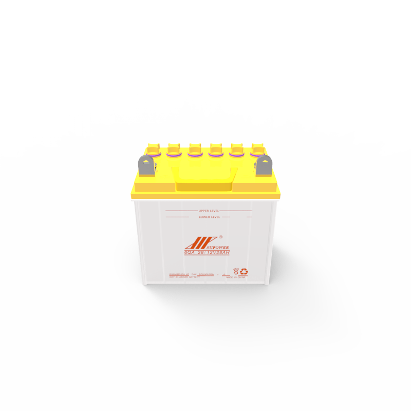 Electric Green Motorcycle Battery Lead-acid battery with acid bottle SUPOWER 6QA-28 12V 28Ah Dry Charged