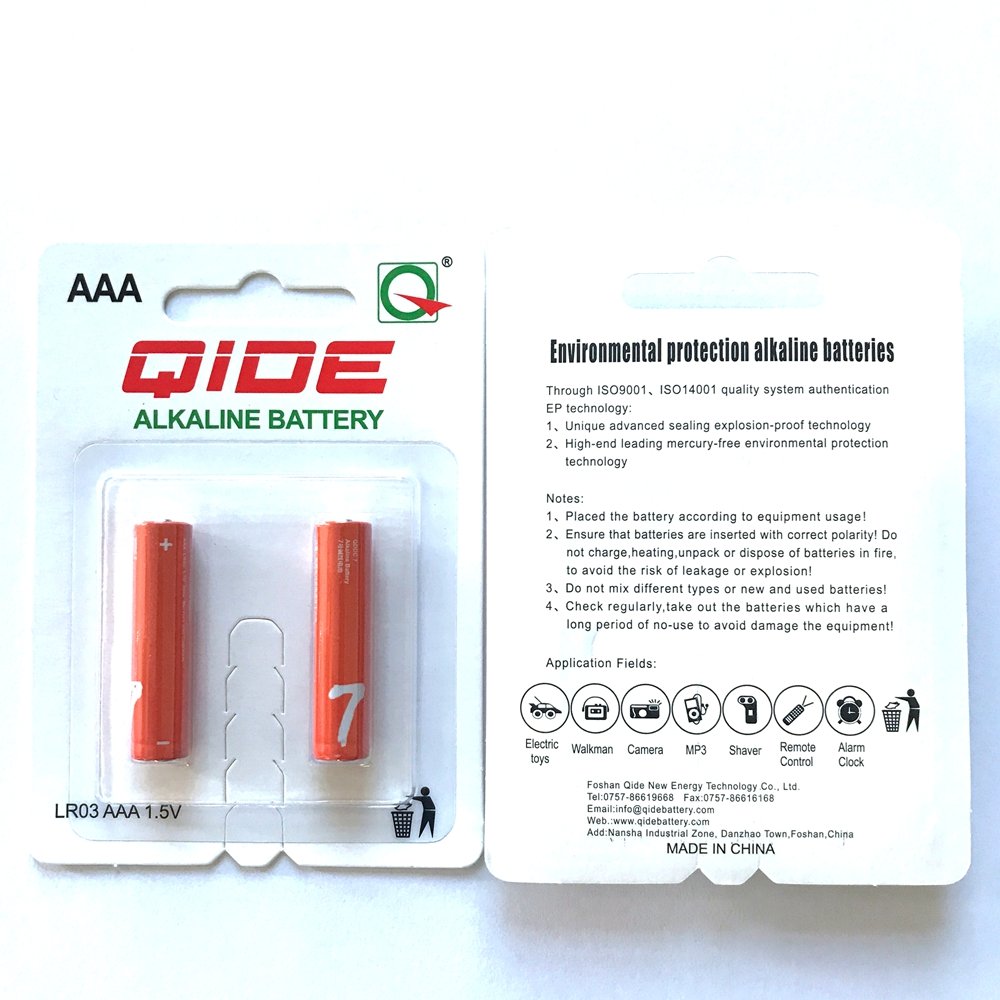 mercury and cadmium free zinc manganese battery 1.5v 3a aaa am4 lr03 alkaline battery