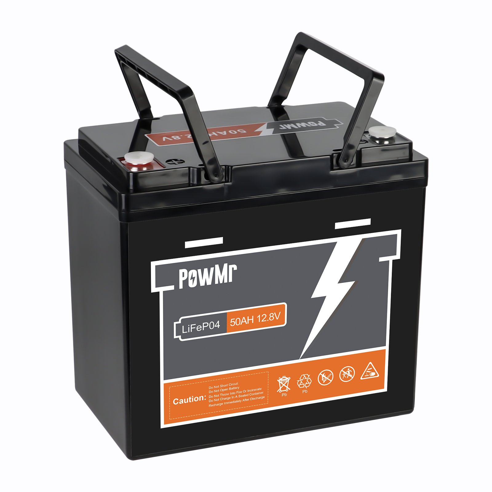 PowMr 30Ah 50Ah Lithium iron Phosphate Battery 12.8V 384Wh 640Wh Support Parallel Series Lifepo4 Solar Battery