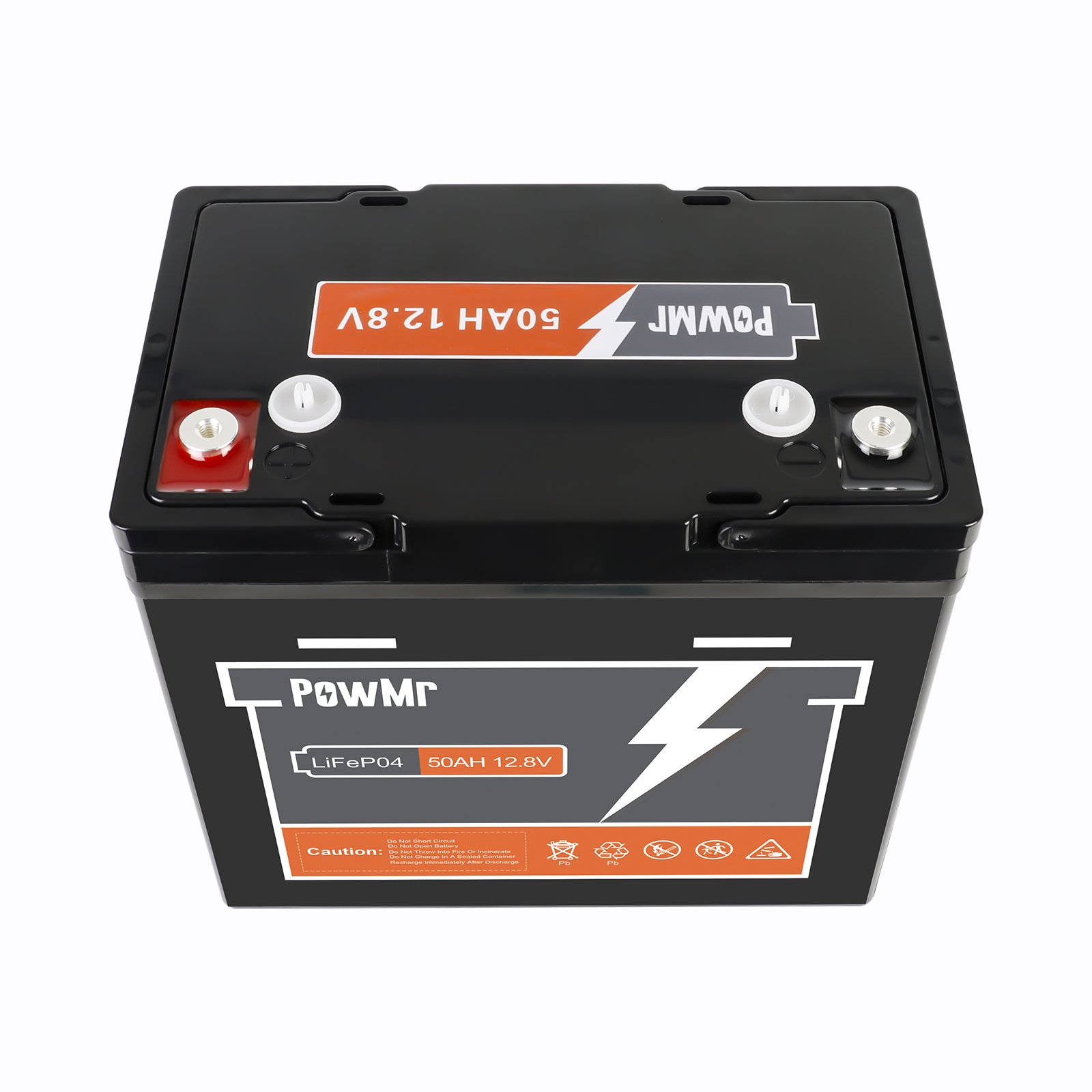 PowMr 30Ah 50Ah Lithium iron Phosphate Battery 12.8V 384Wh 640Wh Support Parallel Series Lifepo4 Solar Battery