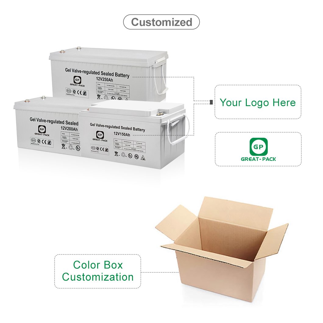 Gel Lead Batteries Energy Storage For Solar System Solar Battery 12v 100ah 12v 200ah Solar Battery 250ah Solar Battery
