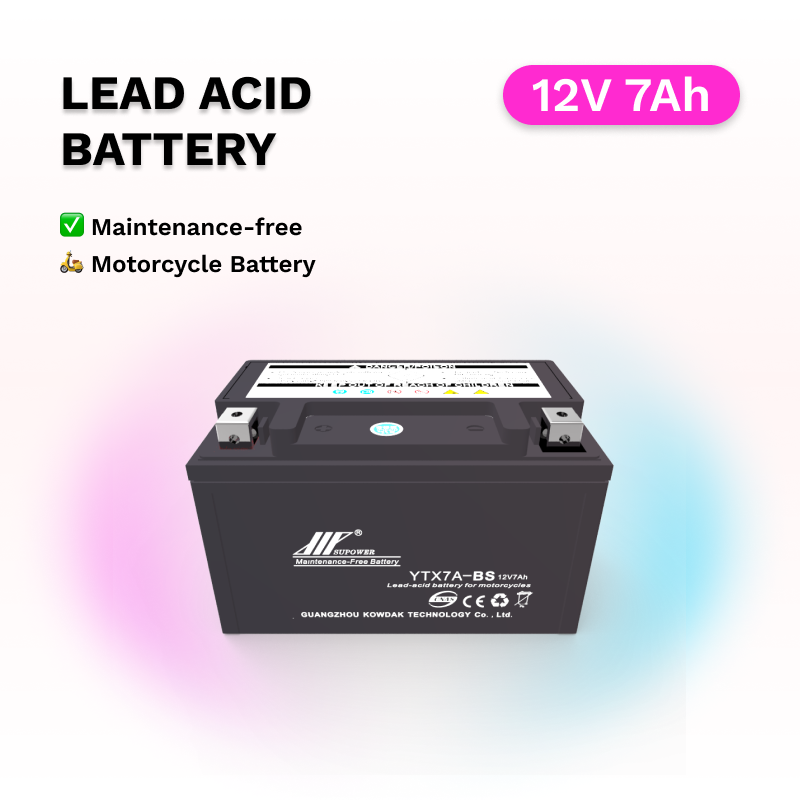 Sale! 12V 7Ah Motorcycle Maintenance-free Battery OEM Gel Battery SUPOWER YTX7A YTX7A-BS Factory In Stock