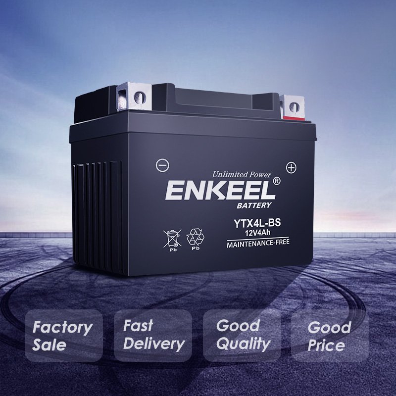 YTX4L-BS Factory Wholesale 12V4AH Starting Motorcycle battery Sealed Maintenance-Free Lead Acid Battery
