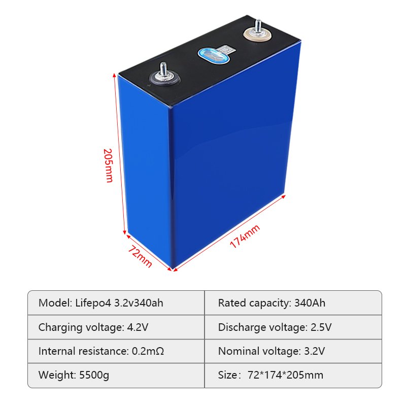 3.2V 304Ah 300Ah 314Ah 340Ah 280ah lifepo4 battery cells EV 3.2V LF304Ah Lifepo4 Lithium Ion Batteries For Solar Storage System