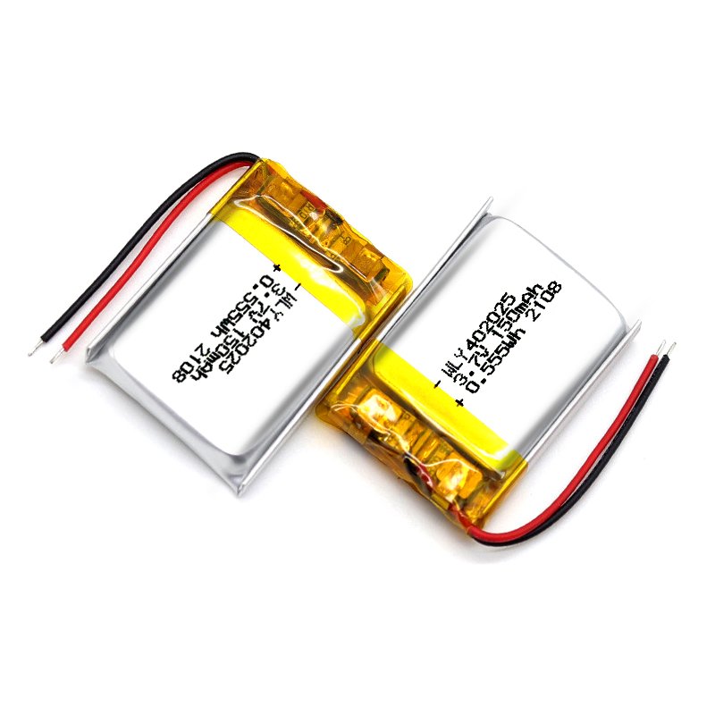 Factory wholesale customized lithium ion battery 402025 042025 3.7V 150mAh Rechargeable Lithium Polymer Battery