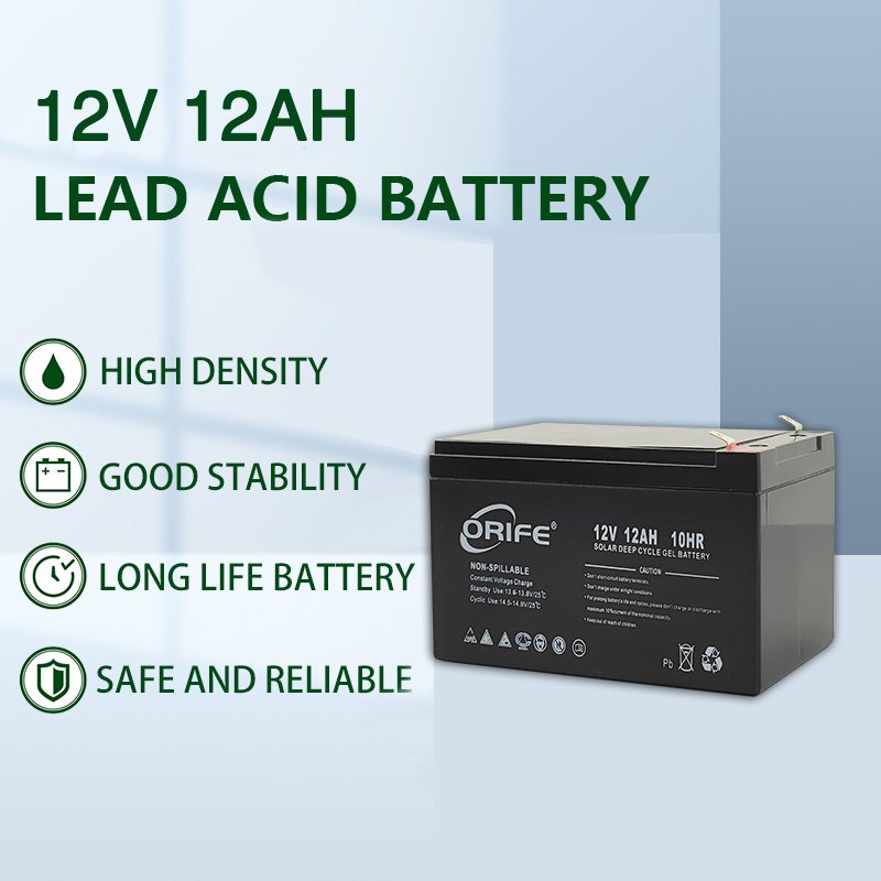 ORIFE custom Pb 99.994% long life sealed agm 12v 12ah 10hr lead acid battery charger