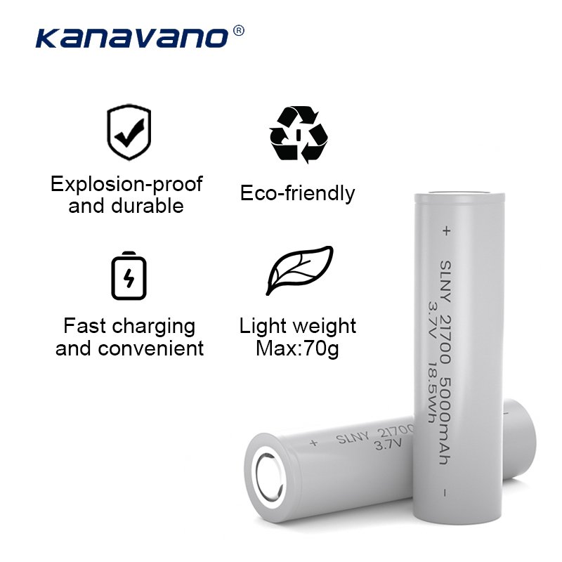 Original manufacturer 21700 rechargeable 5000mah 3.7V NCM 21700 li ion battery cell for electric scooter