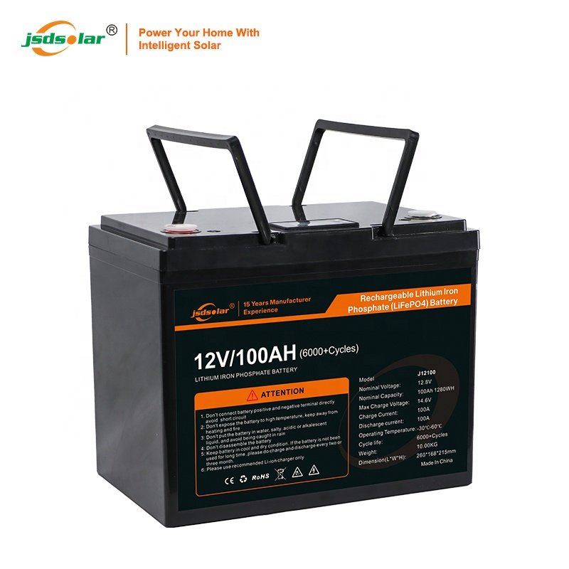 Jsdsolar Lifepo4 12V 100Ah 200Ah Solar Energy Storage Battery Pack Battery Case Lithium 12.8V Lifepo4 energy storage Battery