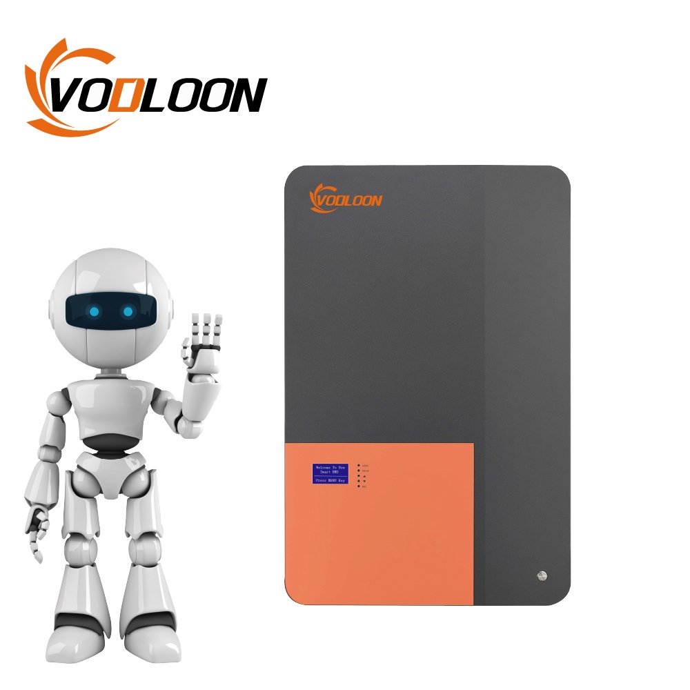 Vodloon Power wall Home LiFePO4 Battery 48V 5kwh 10kwh 10kw 100ah 200ah Household Solar Energy Storage Lithium Ion Battery