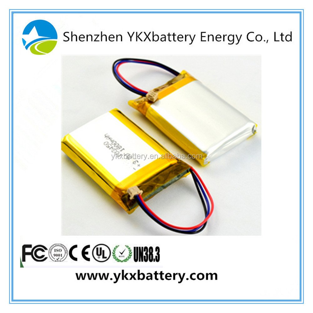 KC CB IEC62133 China Factory 3.7v rechargeable 103450-1800 mah lithium-ion li ion lithium polymer Battery