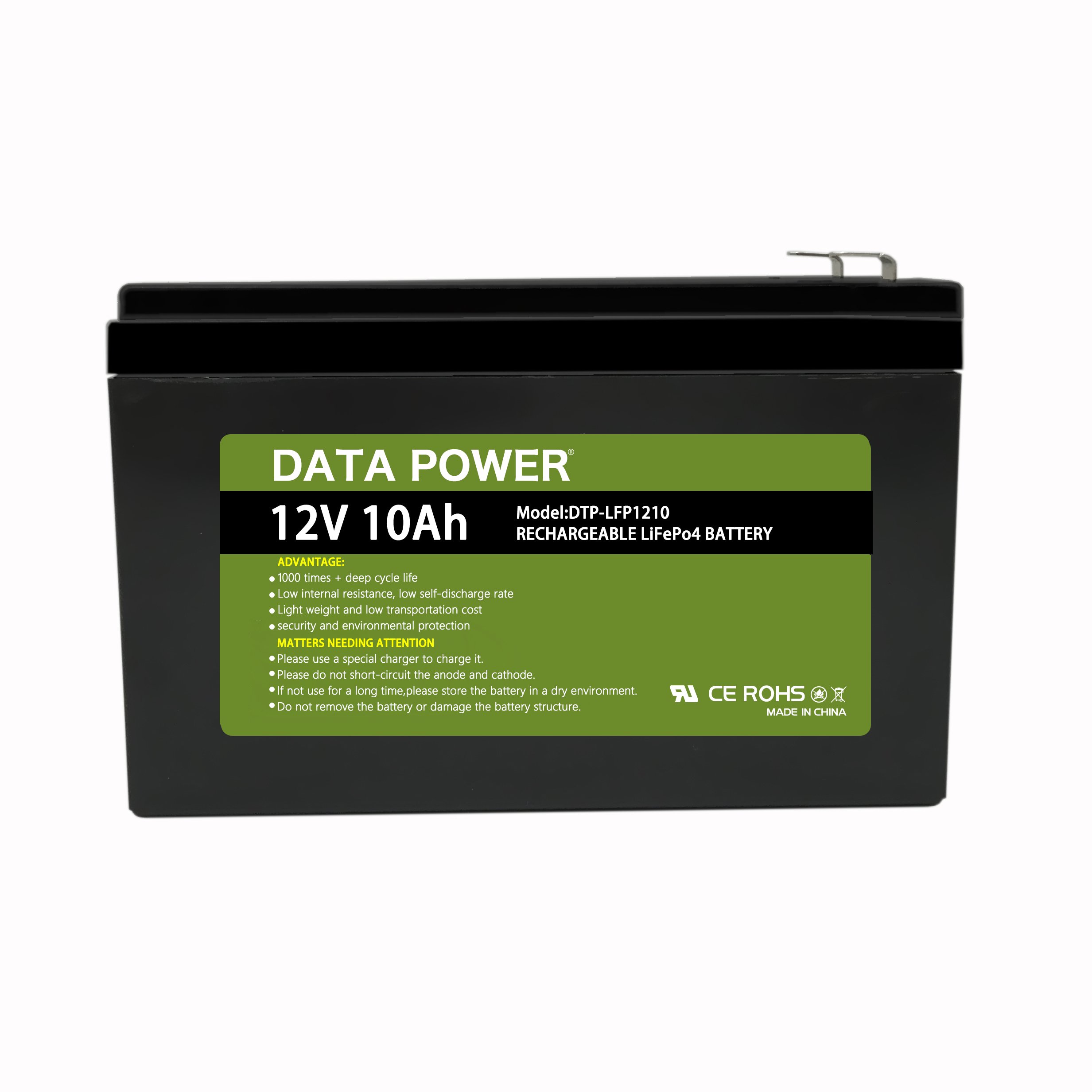 Deep Cycle Replace Lead Acid Battery LiFePO4 Lithium Iron Phosphate Battery Pack 12V 7Ah 8Ah 9Ah 10Ah