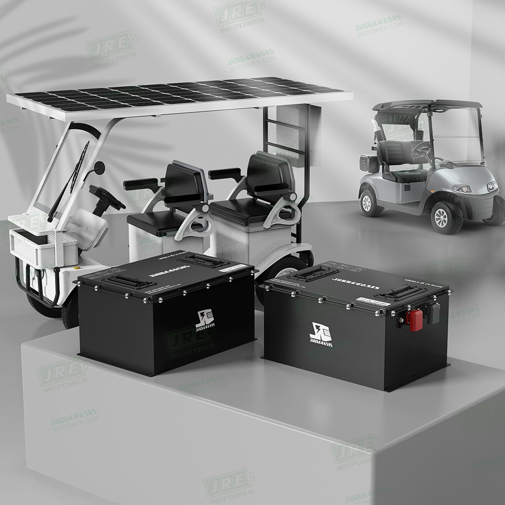 48V 50ah small shell big tank Deep Cycle long life Rechargeable LiFePO4 Golf Cart Battery perfect replace lead acid battery