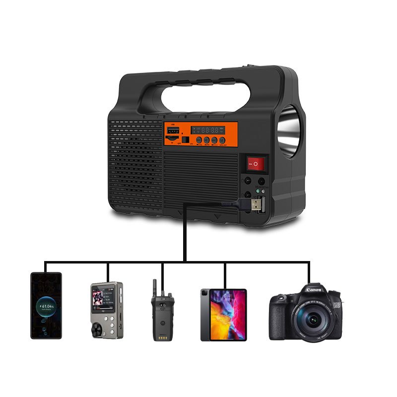 Portable Solar Energy System Price Solar Panels Outdoor Mounting Lithium 18650 Battery Solar Power Panel System
