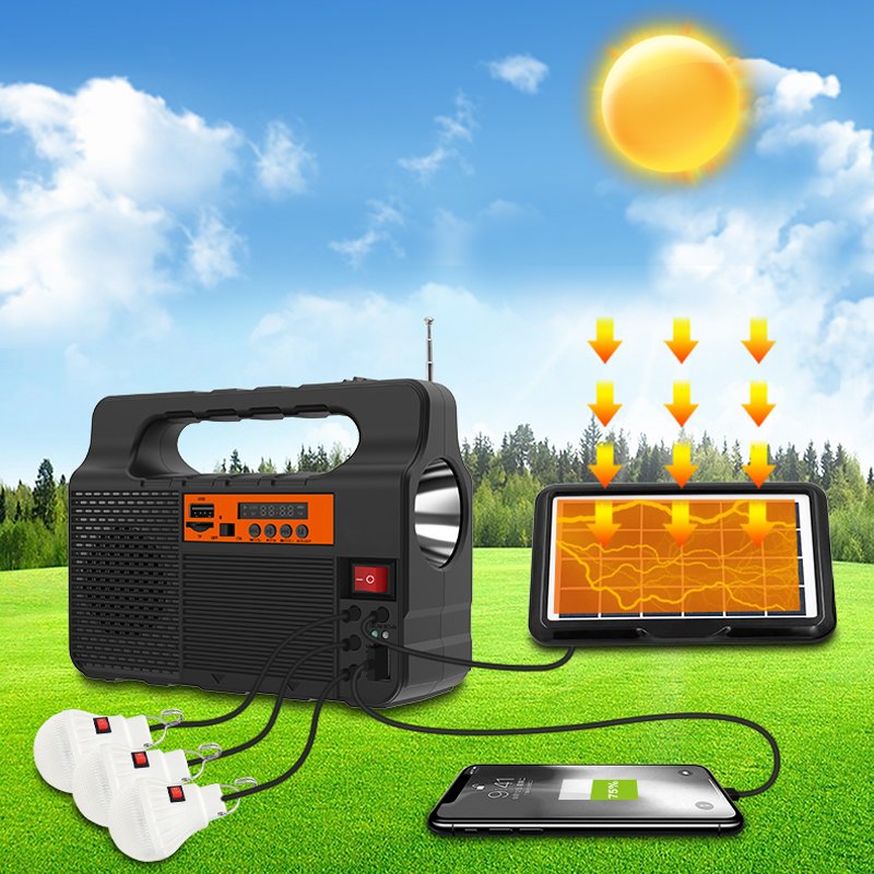 Portable Solar Energy System Price Solar Panels Outdoor Mounting Lithium 18650 Battery Solar Power Panel System