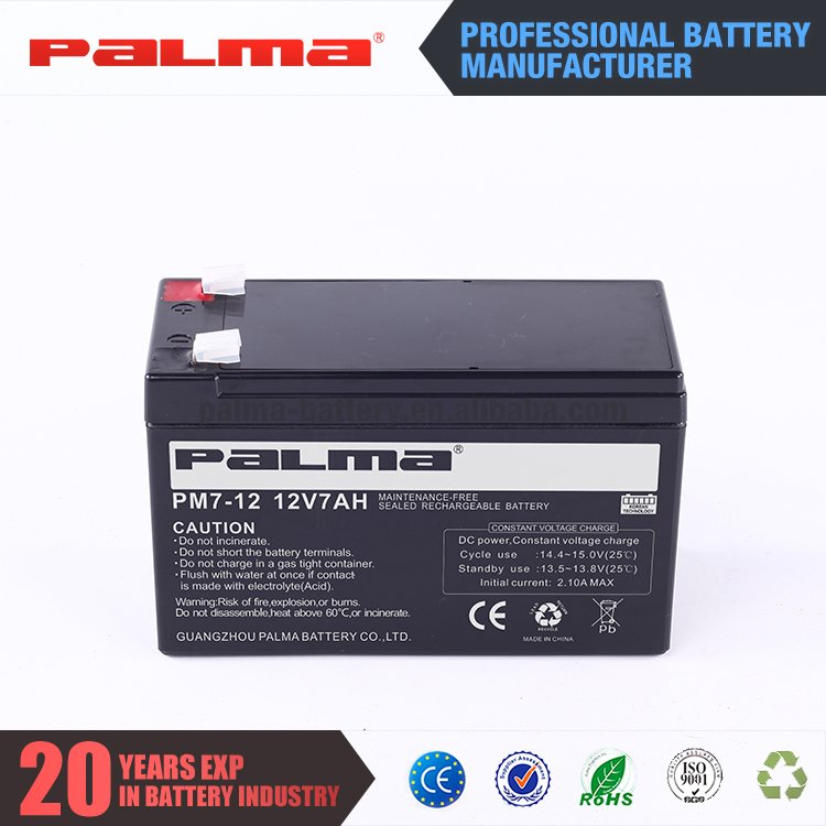 High -performance Palma electric cart 12V 7AH lead -acid battery medical equipment electric wheelchair battery